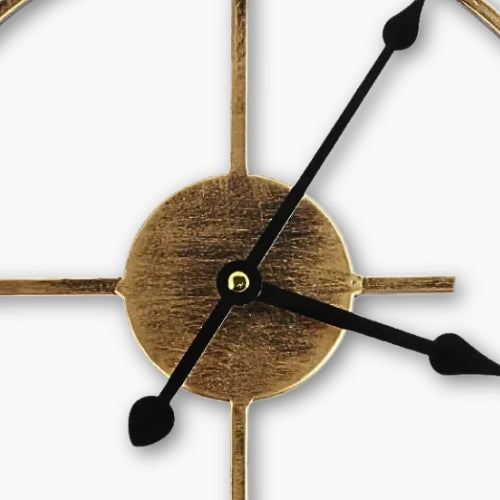 Gold Vintage Round Wall Clock