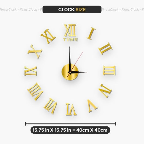 Wall Clock 3D Acrylic Large