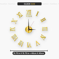 Wall Clock 3D Acrylic Large