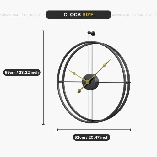 Large Silent Wall Clock For Living Room