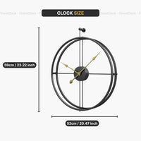 Large Silent Wall Clock For Living Room