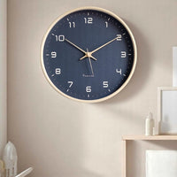 Nordic Minimalist Wall Clock Black