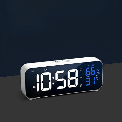Digital Clock With Temperature And Humidity Display