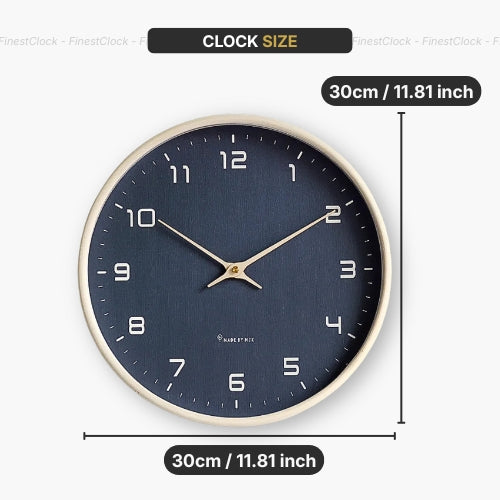 Nordic Minimalist Wall Clock Black