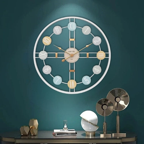 Large Contemporary Silent Wall Clock