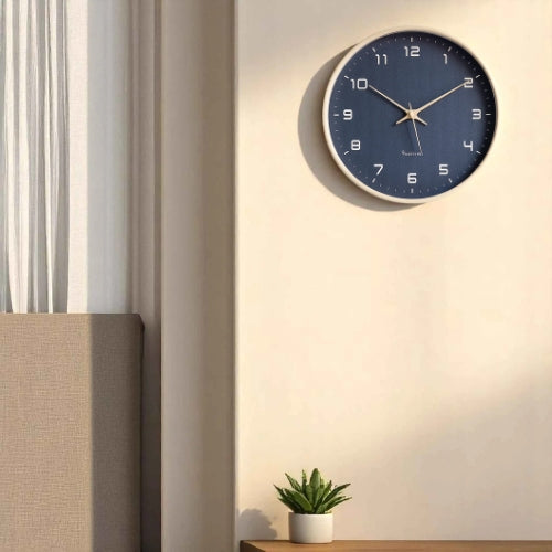 Nordic Minimalist Wall Clock Black
