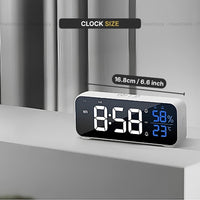 Digital Clock With Temperature And Humidity Display