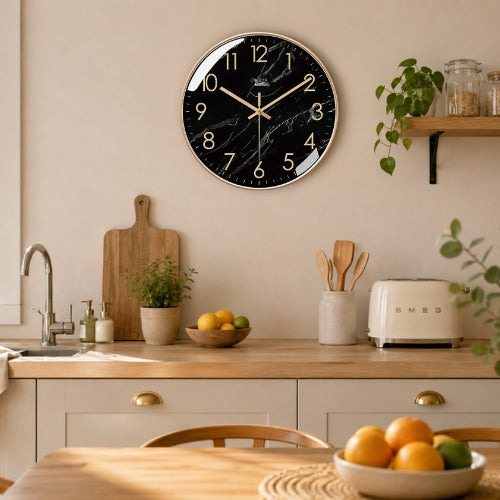 Black Minimalist Wall Clock