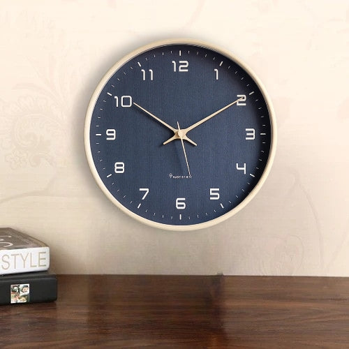 Nordic Minimalist Wall Clock Black