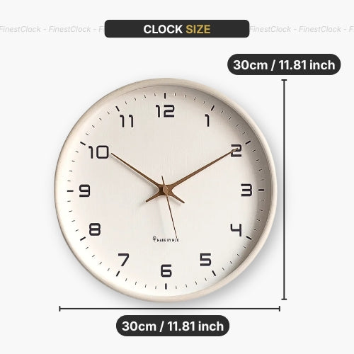 Modern Nordic Wall Clock White
