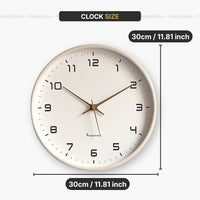 Modern Nordic Wall Clock White