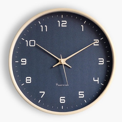Nordic Minimalist Wall Clock Black