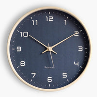 Nordic Minimalist Wall Clock Black