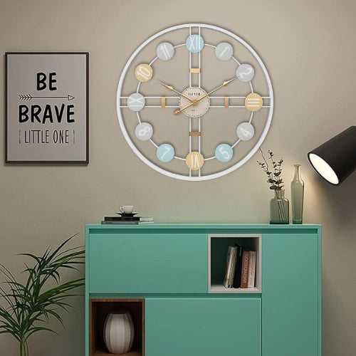 Large Contemporary Silent Wall Clock