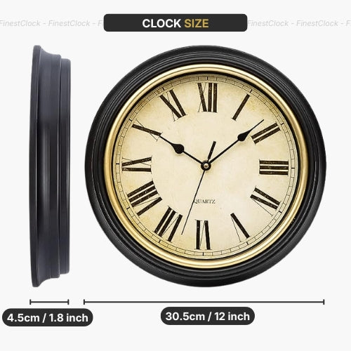 Large Retro Wall Clock UK
