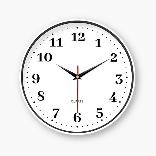 White Simple Wall Clock Design
