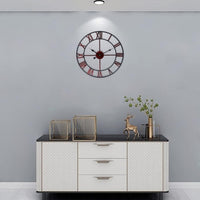 Metal Roman Numeral Wall Clock