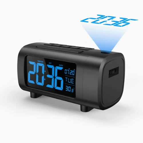Alarm Clock Radio With Projection