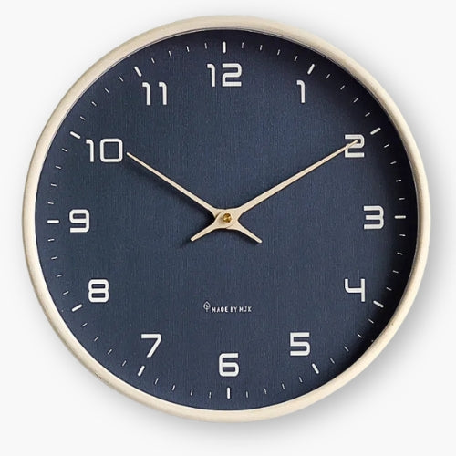Nordic Minimalist Wall Clock Black