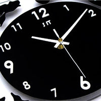 World Map Large Wall Clock Modern Design 3D
