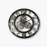 Clock Wall Wood Large Old European