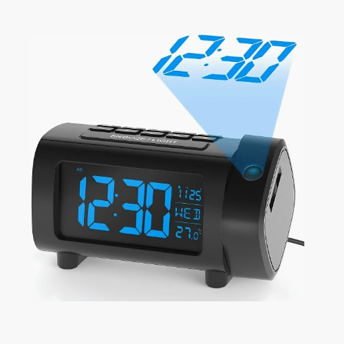 Alarm Clock Radio With Projection