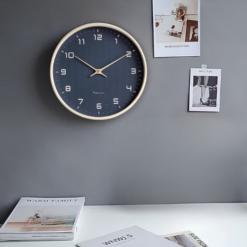 Nordic Minimalist Wall Clock Black