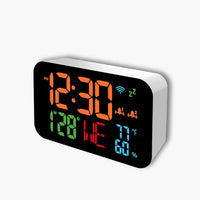 Digital Clock With Thermometer And Hygrometer