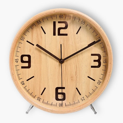 Silent Wooden Wall Clock