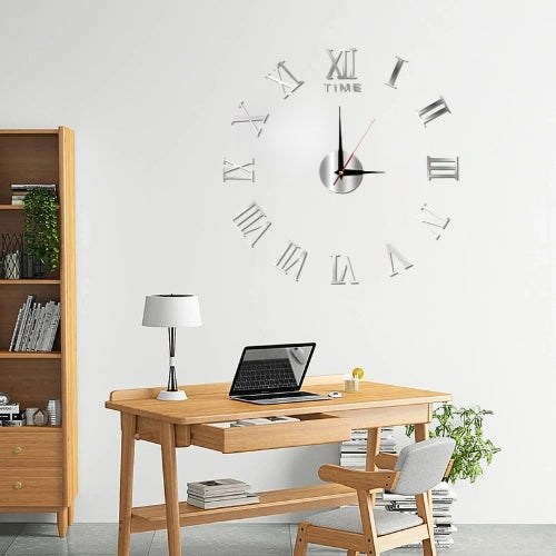 3D Wall Clock Roman Numerals