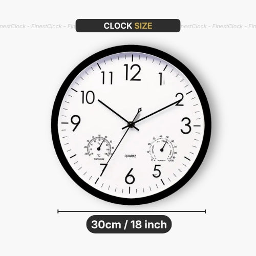 Decorative Outdoor Thermometer And Clock