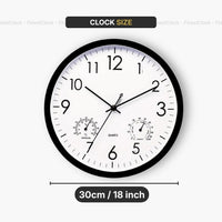 Decorative Outdoor Thermometer And Clock