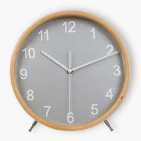 Square Wood Mantel Clock
