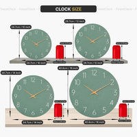 Green Kitchen Wall Clock