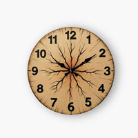 Wood Grain Wall Clock