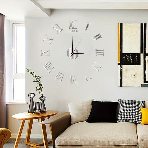 3D Wall Clock Roman Numerals