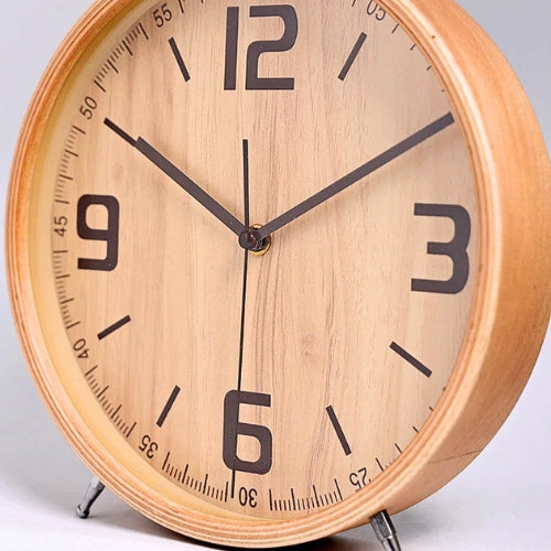 Silent Wooden Wall Clock