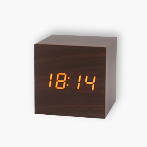 Wooden Block Digital Alarm Clock