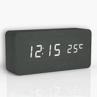 Led Wooden Digital Alarm Clock