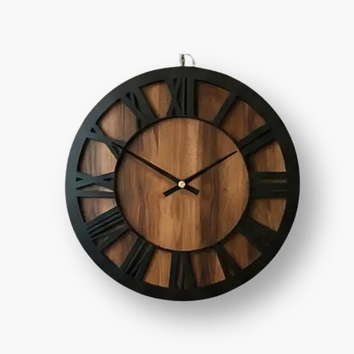 Wood Grain Wall Clock