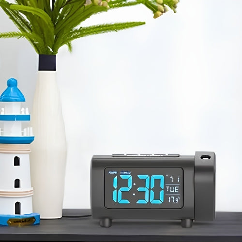 Alarm Clock Radio With Projection