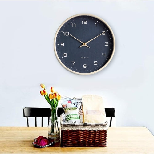 Nordic Minimalist Wall Clock Black