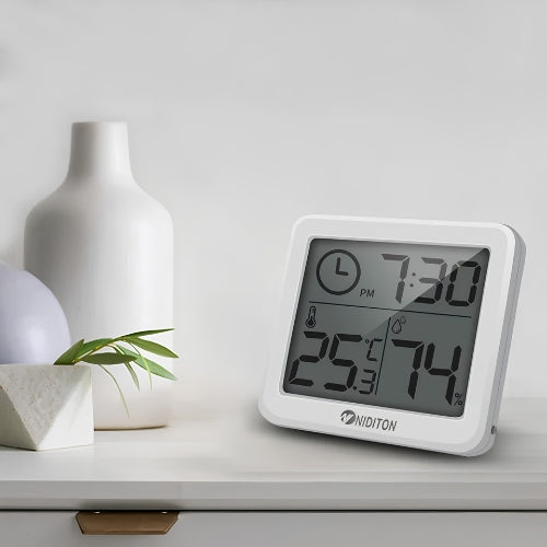 Digital Alarm Clock With Temperature And Humidity