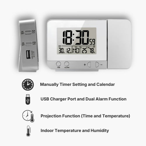 Led Projection Alarm Clock