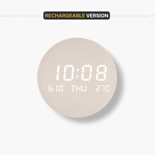Led Digital Wall Clock With Date Temperature Calendar