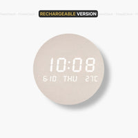 Led Digital Wall Clock With Date Temperature Calendar