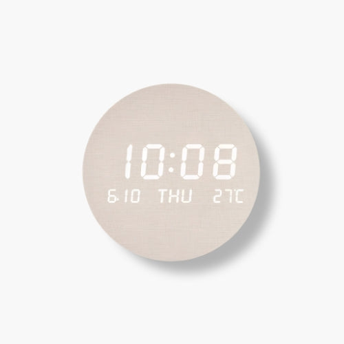 Led Digital Wall Clock With Date Temperature Calendar