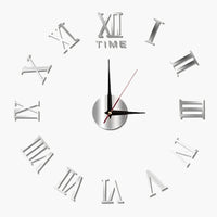 3D Wall Clock Roman Numerals