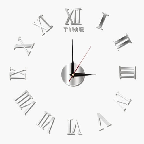 3D Wall Clock Roman Numerals