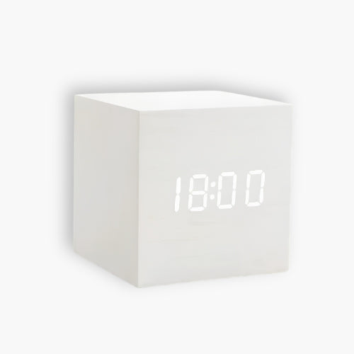 Wooden Block Digital Alarm Clock